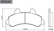 PASTILLA FRENO F-100 /95